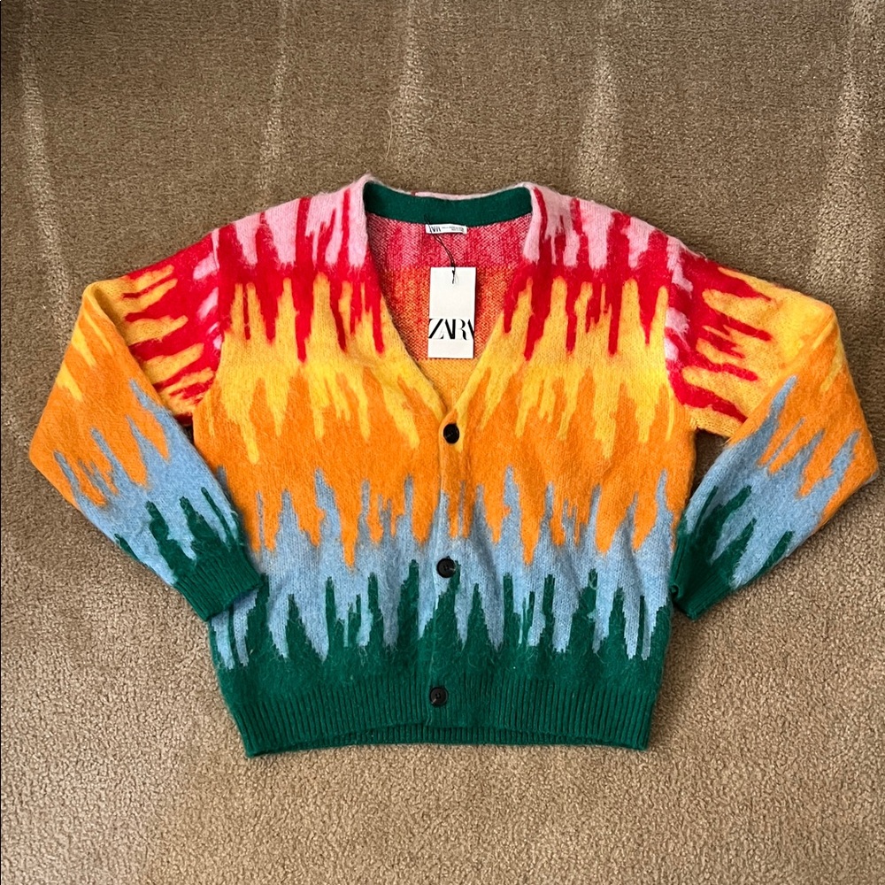 Zara Vibrant Multicolor Cardigan